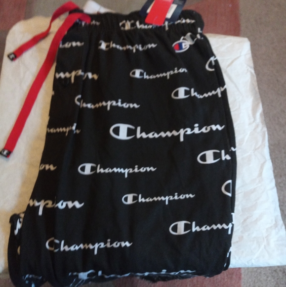 Champion Logo Black Pajama Pants - NWT - Picture 4 of 5